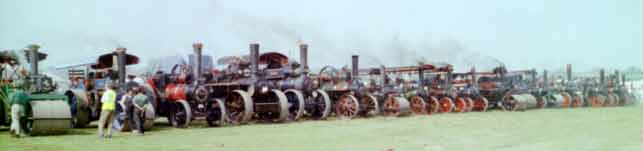 Engine Parade in arena on Sunday